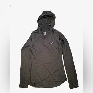 Head Charcoal Hoodie with Logo
